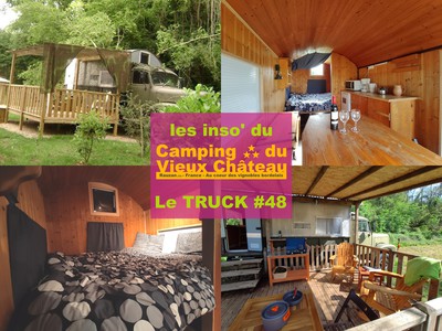 hebergement insolite camping vieux chateau rauzan truck camion militaire