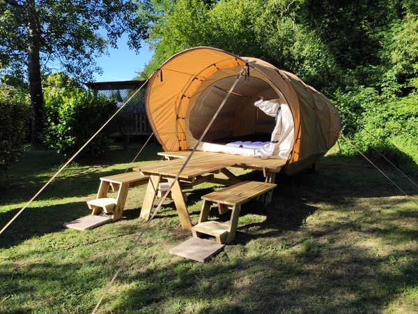L'Alcove - Pret à camper - Camping Du Vieux Chateau - Rauzan - DKBane - Facade