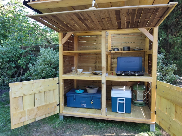 L'Alcove - Pret à camper - Camping Du Vieux Chateau - Rauzan - DKBane - Kitchenette