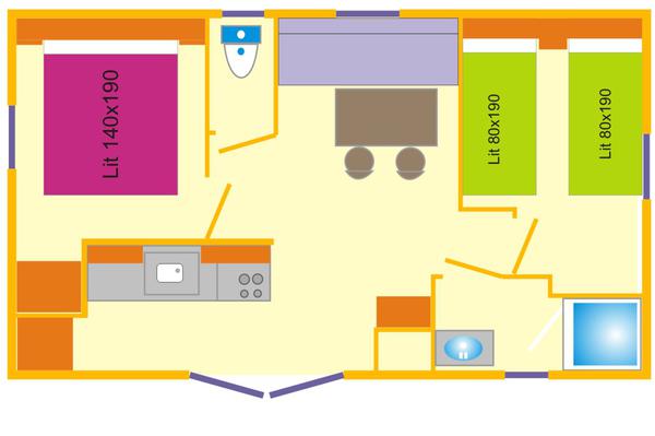 plan mobil home 2ch 2016 camping du vieux chateau rauzan