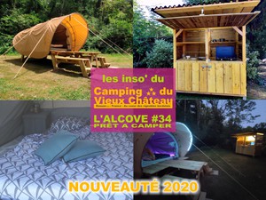 alvove pret à camper atypique camping du vieux chateau