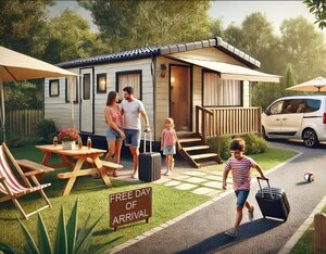 Free day of arrival camping du vieux chateau rauzan